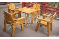 天津防腐木桌椅